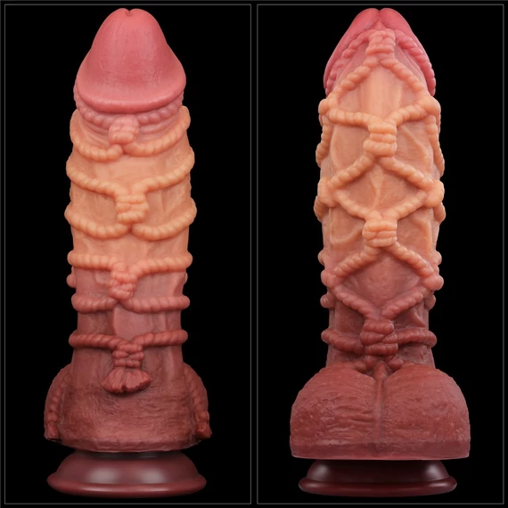 10.5'' Dual Layered Platinum Silicone Cock